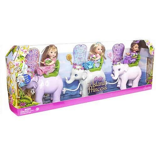 518FVqd8x%2BL Barbie as the Island Princess   Kelly 3 Pack With Elephants