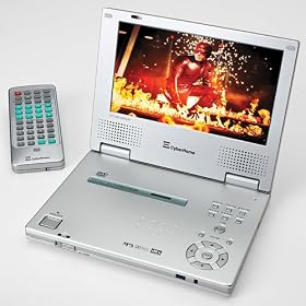 CyberHome CH-LDV 712 7-Inch Portable Progressive-Scan DVD Player , Silver