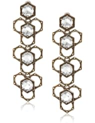 Giles and Brother Long Georgian Hex Earrings