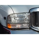 932 Ford Super Duty 1999 - 2004 Truck Chrome Stainless Steel Headlight Insert Guard by TFP