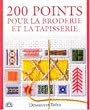 200 points pour la broderie et la tapisserie