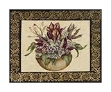 IMAGE OF Potted Tulips HIGH QUALITY MUSEUM WRAP CANVAS Print Simin and sue 24x20
