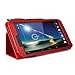 TESCO HUDL 2 Tablet Case - ROCKET RED Case / Cover / Skin with Built-In PropUp Stand (Dual Angle for Viewing & Typing Positions) - designed by G-HUB® exclusively for Tesco Hudl 8.3 inch Tablet (Tesco's second Tablet - Released in 2014) Case includes BONUS: G-HUB ProPen Stylus