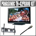 Panasonic Viera TH-42PX80U 42-Inch 720p Plasma HDTV, with HDMI cable and Wall Mount