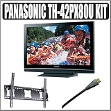 Panasonic Viera TH-42PX80U 42-Inch 720p Plasma HDTV, with HDMI cable and Wall Mount
