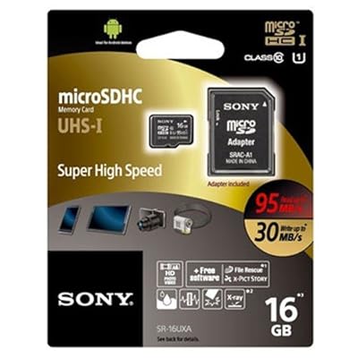Sony 16GB UHS-I Class 10 microSDHC Memory Card (Upto 40MBPS)