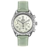 Omega Women's Speedmaster Reduced Automatic Blue Leather Watch #3802.71.53