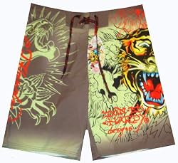 Men's Ed Hardy Swim Trunks Bathing Suit Size 36