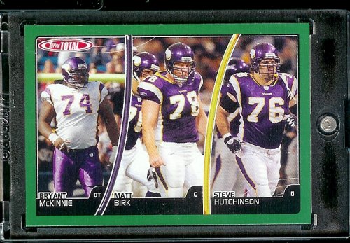 2007 Topps Total # 50 Bryant McKinnie / Matt Birk / Steve Hutchinson - Minnesota Vikings - Football Card