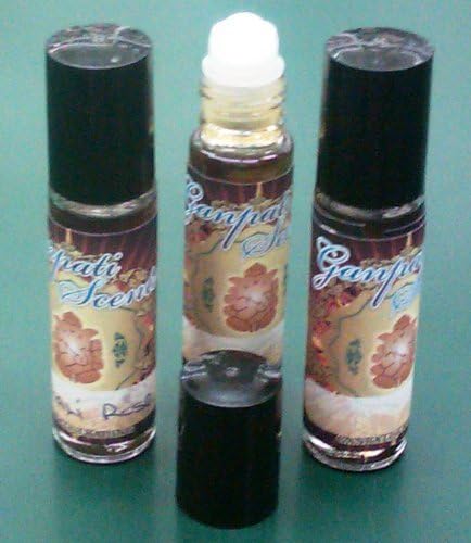 Ganapati's Personal Fragrance Oil 10ML,3Pcs (Roll On)