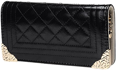 Egelble Women Luxury Plaid Clutch Long Wallet Purse