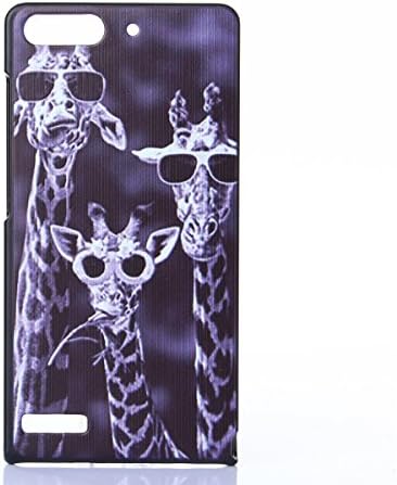 Huawei G6 Case,Gift_Source Funny Series Picture [Giraffe Family Pattern] Hard Back Case Cover Skin For Huawei Ascend G6 Case,Sent Stylus Pen