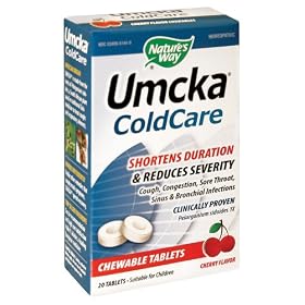 Nature's Way - Umcka Cherry Chewables, 20 chewable tablets Chewable Tablets chewable tablets