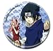 Naruto Button Sasuke and Sakura