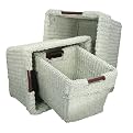 Axis/Imex Set of 3 Nesting Twine Baskets - Meadow Green