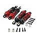 4pcs Front/Rear Shock Absorber Kits for 1/18 RC Wltoys A959 A969 A979 K929 Parts Buggy Truck Rally Car Upgrades (Red)