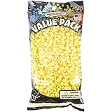 The Beadery 6 by 9mm Barrel Pony Bead, Yellow, 900-Pieces