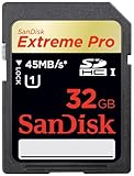 SanDisk 32GB Extreme Pro - SDHC - UHS Speed Class 1 - High Performance memo ....