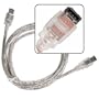 6 foot 6 pin Male to 6 pin Male Black Firewire Cable for IEEE 1394 devices