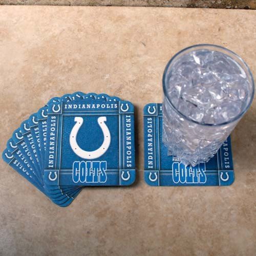 Indianapolis Colts 8-Pack Absorbent PaperKraft Coasters