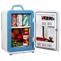 12 Liter AC/DC Portable Mini Fridge Cooler Warmer Holds 4 Wine Bottles or 15 Cans of Soda (White)