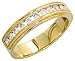 14 Karat Gold Milgrain Damen Diamanten Ring, mit 0.40 Karat Brilliantschliff Diamanten, (4.5mm) breit