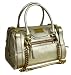 Dolce & Gabbana Metallic White Gold Leather Duffel BB1725-A7392-8B093