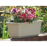 Self Watering Window Planter Box, Beige