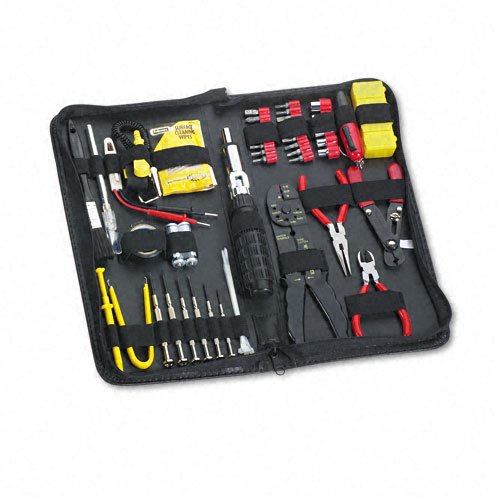 Fellowes Products - Fellowes - 55-Piece Computer Tool Kit in Black Vinyl Zipper Case - Sold As 1 Each - Designed to fit every need from basic maintenance to full-service repairs. - Unique 2-in-1 nut socket offers metric and standard measurement sizes. - N