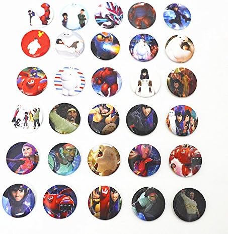 20pcs Cute Big Hero 6 Movie Character Pin Button Brooch Badges Kids Children Toy