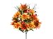 Faux 28 Sunflower/Dahlia/Black- Eye-Susan/Foxtail/Grass Bush x22 Orange Yellow (Pack of 6)