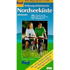 ADFC Regionalkarten, Schleswig-Holsteinische Nordseek�ste mit Inseln: Nordfriesland, Eiderstedt, Dithmarschen. Alle Radtouren f�r Wochenendtour und ... des adfc - Allgemeiner Deutscher Fahrrad-Club