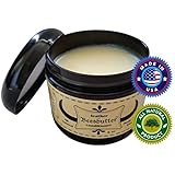Beesbutter ALL NATURAL Leather Conditioner | Genuine Leather Restorer, Softener, and Protector | Leather Care for Purses, Saddles, Jackets, Shoes, Boots, Gloves, and More | Non-toxic | Made in USA