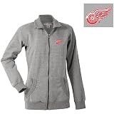 Antigua Detroit Red Wings Women's Revolution Full Zip Fleece Jacket - Red Wings Grey Small