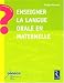 Livres : Enseigner la langue orale en maternelle