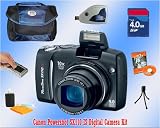 Canon Powershot SX110 IS w/4GB SD/Card Reader/Case/Tripod/ Deluxe Accessory KIT