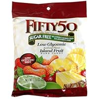 Fifty-50 Hard Candy, Island Fruit, 2.75-Ounce Packages (Pack of 8)