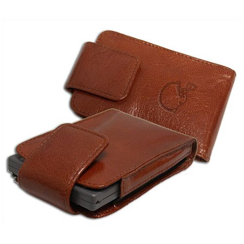 Buy Carriage House Leather Cleveland Browns Tan Belt Clip PDA Case by Concord Ind