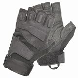 Blackhawk Men's Black S.O.L.A.G. Special Ops 1/2 Finger Light Assault Glove