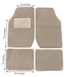 Eurow Tan Premium Plush Pile Carpet Mat - 4 Piece Eurow Tan Premium Plush Pile Carpet Mat - 4 Piece