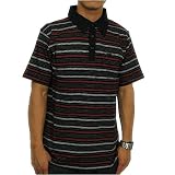 DC SHOE　Ethnic Poro Shirts《Mens》エスニックボーダー ポロシャツ DCシュー 55830031-BLK ブラック