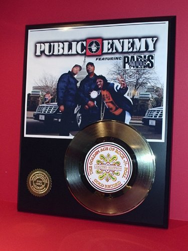 PUBLIC ENEMY GOLD RECORD LIMITED EDITION DISPLAY PUBLIC ENEMY GOLD RECORD LIMITED EDITION DISPLAY