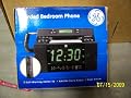 GE Bedroom Phone with Lighted Keypad and Clock Display
