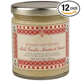 Willamette Valley Mustards And Marinades Jalapeno Y Vino Mustard, 9-Ounce Jars (Pack of 12)