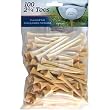 INTECH Golf Tee 2-3/4" 100 Pack (Natural) ~ Intech