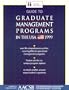 Guide to Graduate Management Programs in the USA 1999: Over 85 Comprehensive Profiles Covering MBA and Specialized Management Programs