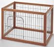 Richell Wood Pet Pen 90-60, Autumn Matte Finish Richell Wood Pet Pen 90-60, Autumn Matte Finish