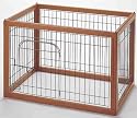 Richell Wood Pet Pen 90-60, Autumn Matte Finish