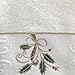 Lenox Ribbon and Holly Embroidered Hand Towel, Ivory