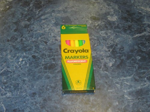 Crayola Non Washable Fine Point Markers Neon Colors 6/pk.